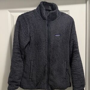 Patagonia Women’s Dark Charcoal Teddy Fleece Jacket